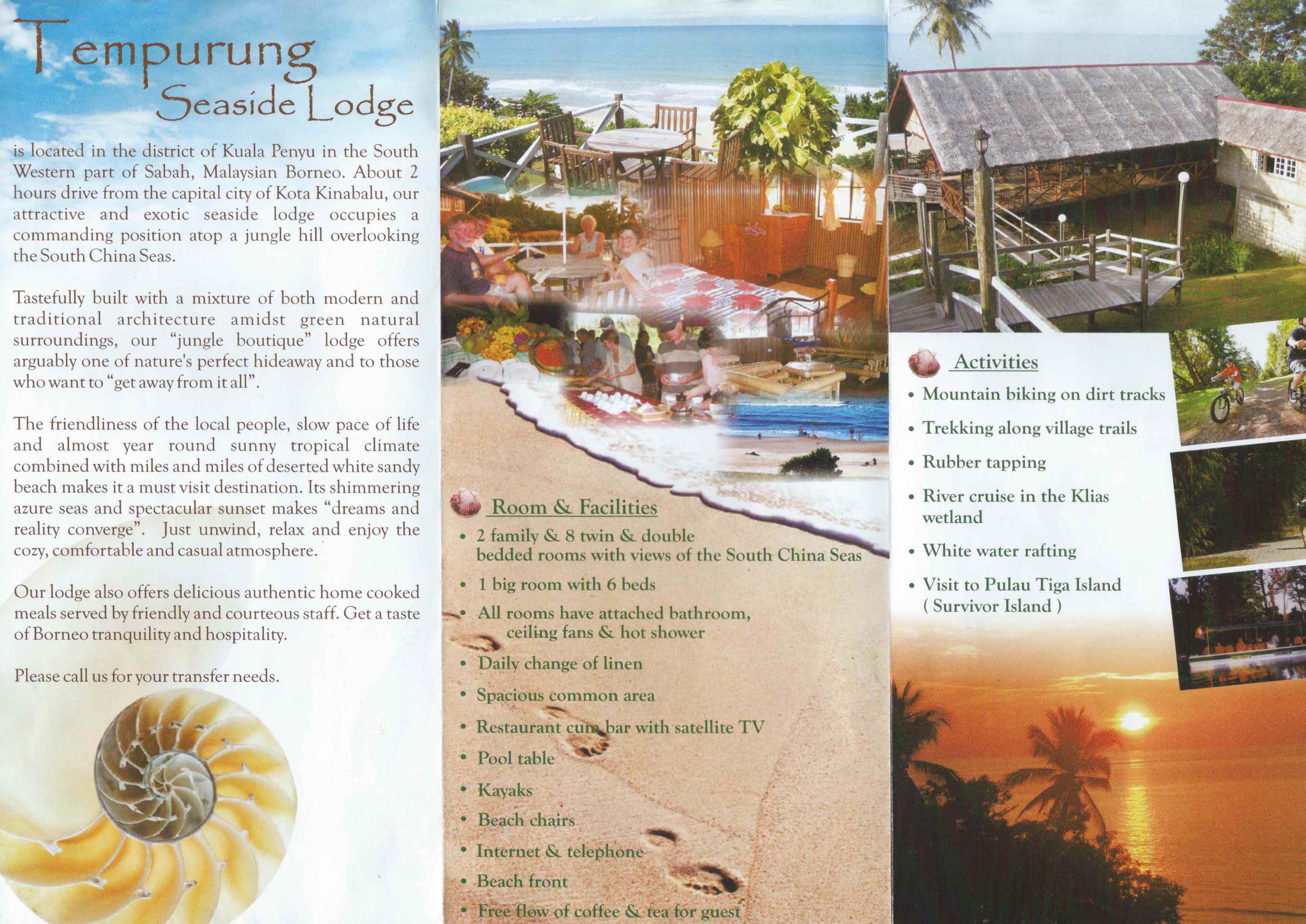 Kuala Penyu Tempurung Seaside Lodge - Malaysia & Borneo