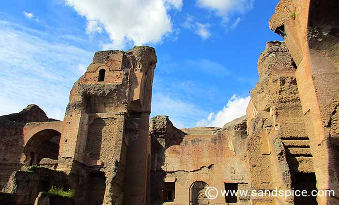 Rome Attractions in Autumn - Caracalla Baths