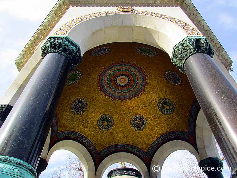 Mosques and Minarets - The Gilded Interior of the German Fountain