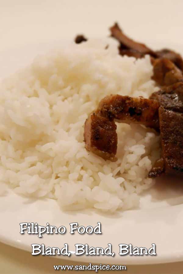 Bland Filipino Food