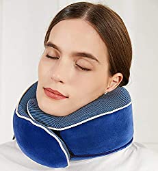 Travel Pillow 100% Pure Memory Foam Travel Essentials