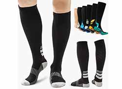 Compression Socks ✈️ with Foot Massage Pad & Arch Support