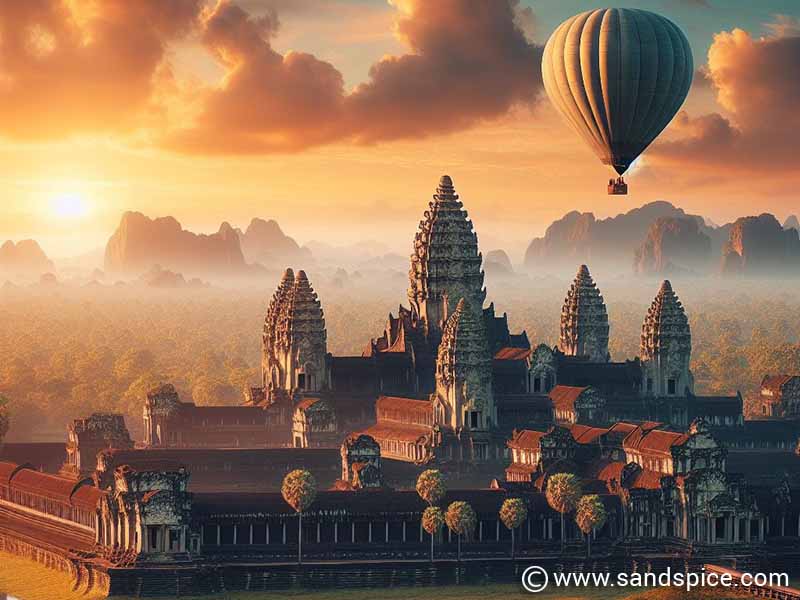 A unique way of viewing Angkor Wat