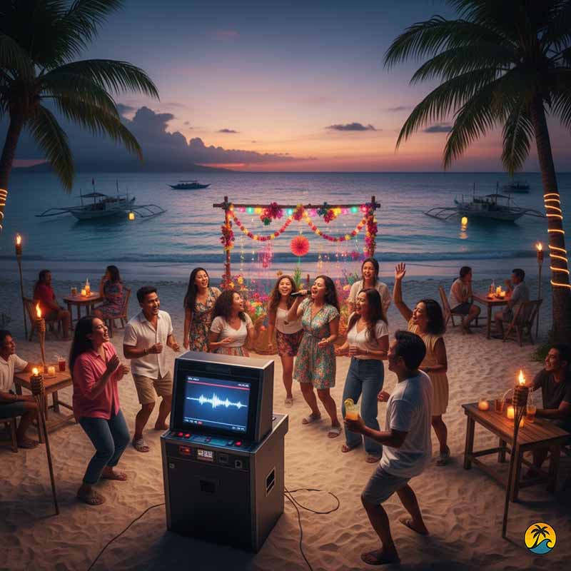 Karoke on the beach