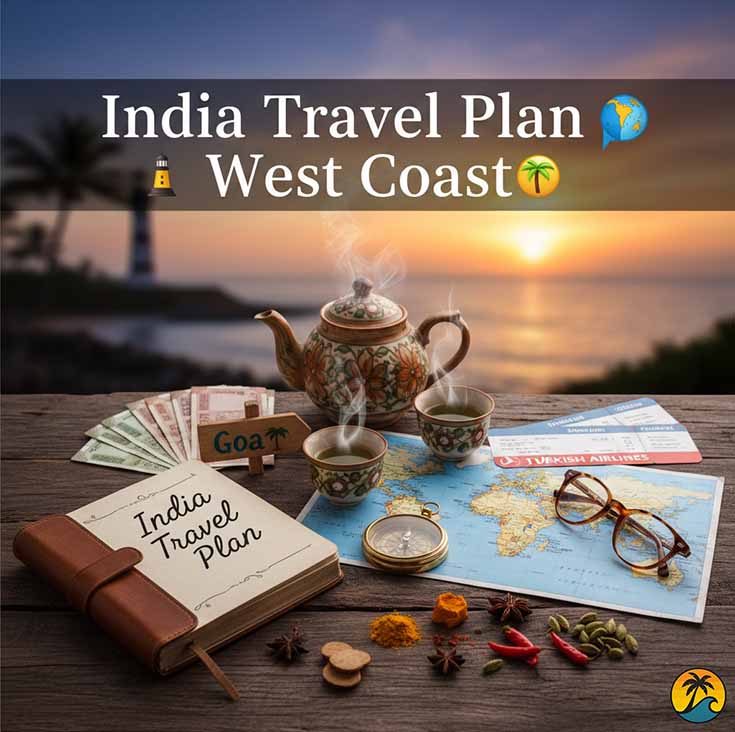 Our 9-Stop 🗺️ West-Coast India Travel Plan