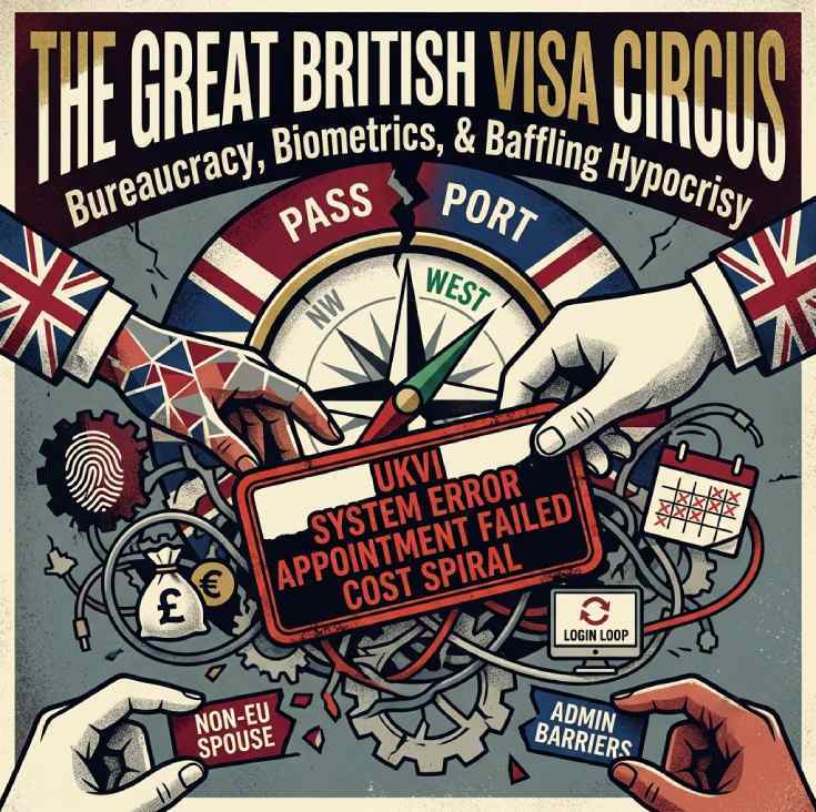 The Great British Visa Circus 🛂 Bureaucracy, Biometrics & Broken Portals