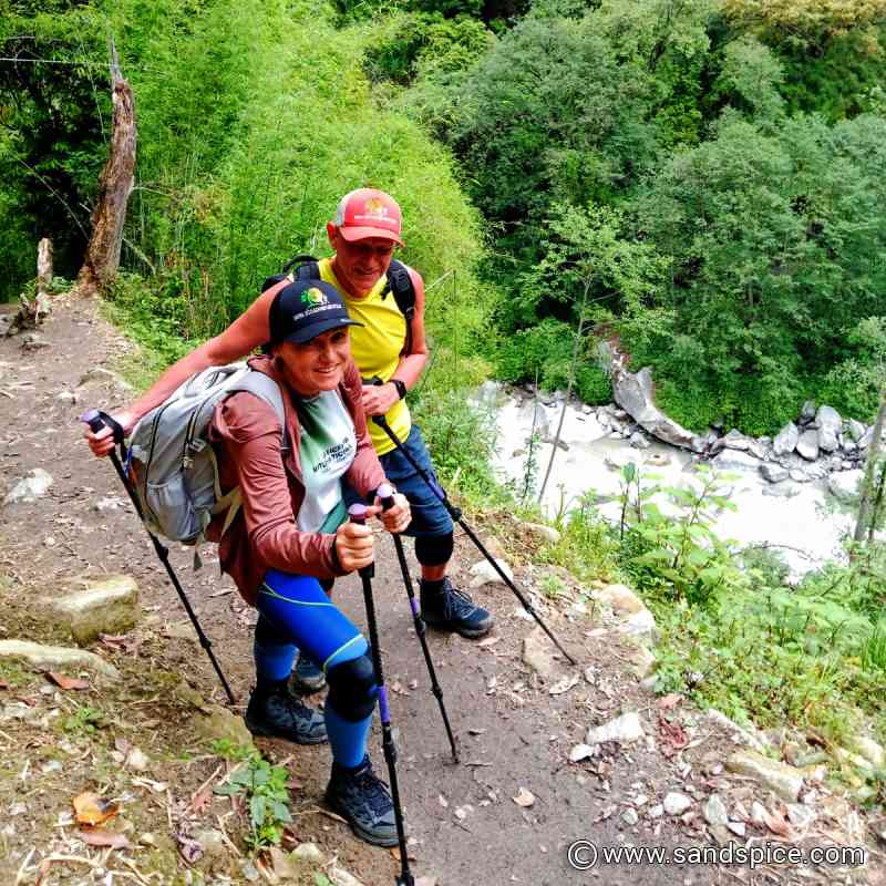 Into the Deep Gorges of the Langtang Khola onroute to Lama Hotel