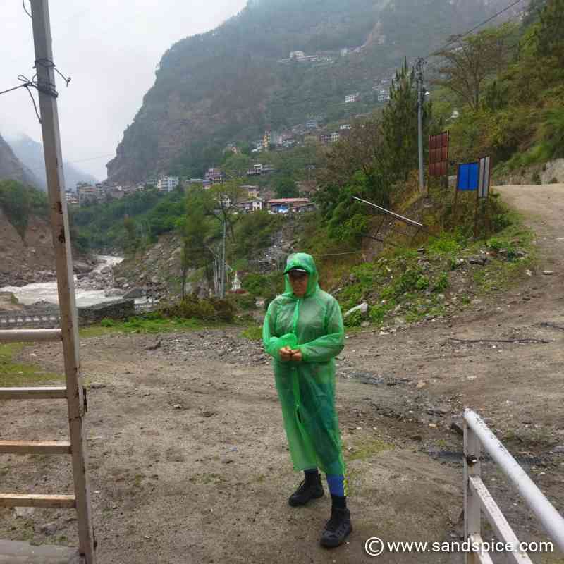Milestone 2,480m - Rain in Syabrubesi