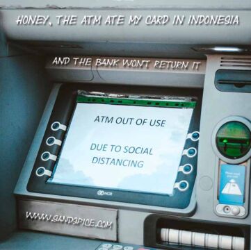 Honey, the ATM ate my card