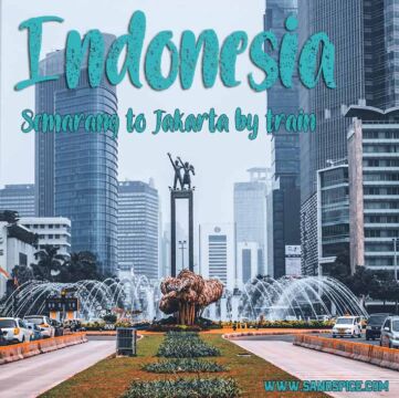 Take the Jakarta train from Semarang 🚂 Relax and enjoy the view